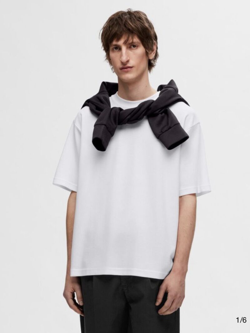 SLHLOOSEOSCAR SS O-NECK TEE NOOS