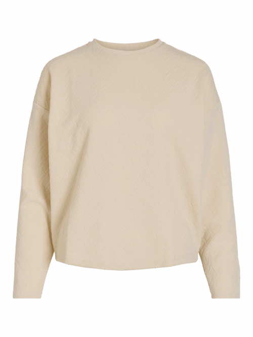 VIADORIA O-NECK L/S LOOSE FIT TOP/PB