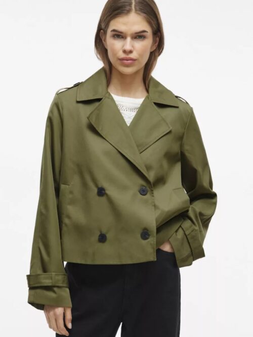 VIADDISON L/S SHORT TRENCHCOAT