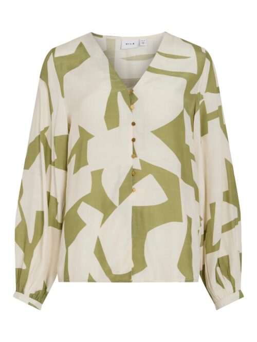 VIJOYCO GEO V-NECK L/S TOP