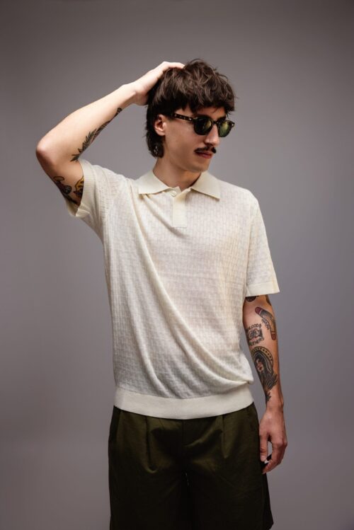KNIT STRUCTURE POLO