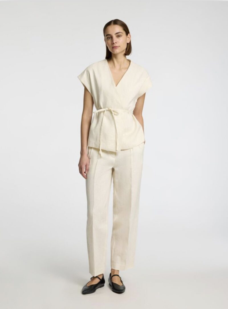 SLFKLIA LINEN VEST 100% LINO - immagine 3