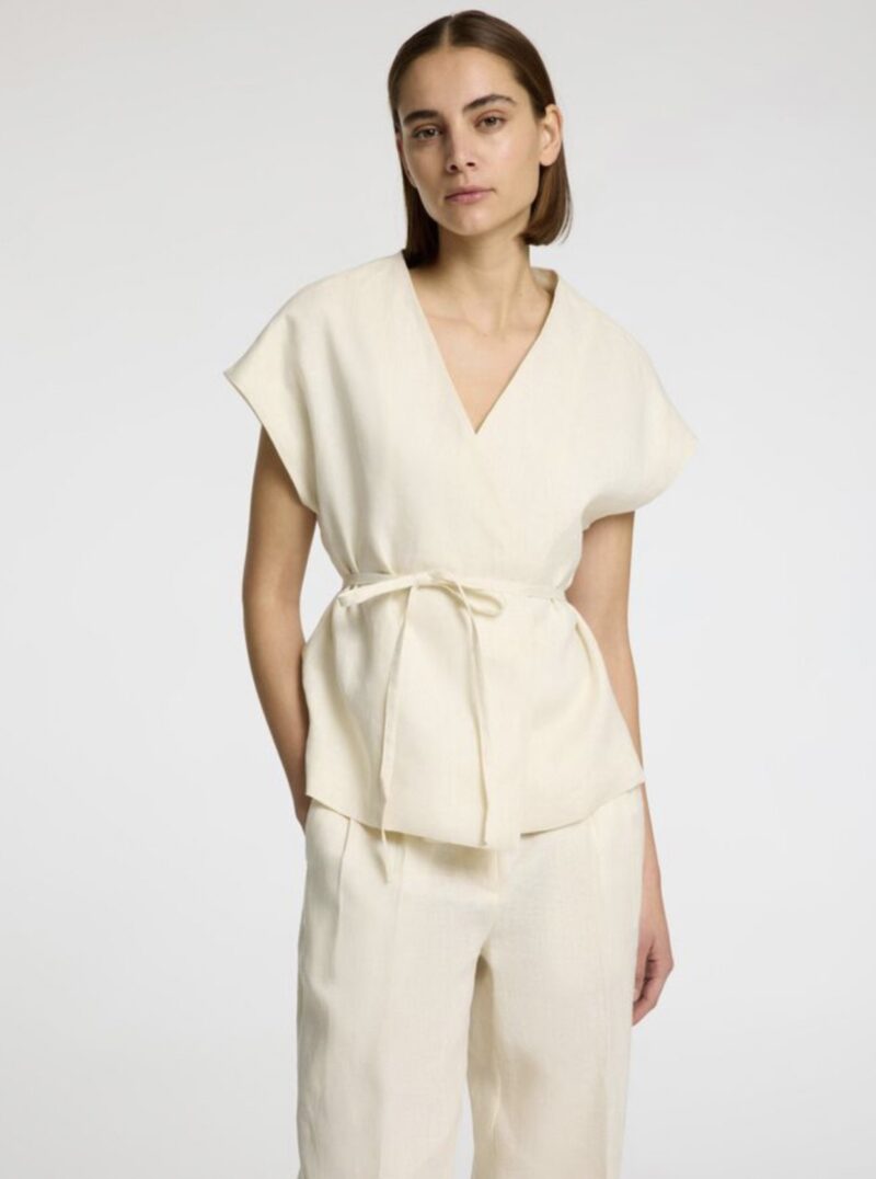 SLFKLIA LINEN VEST 100% LINO