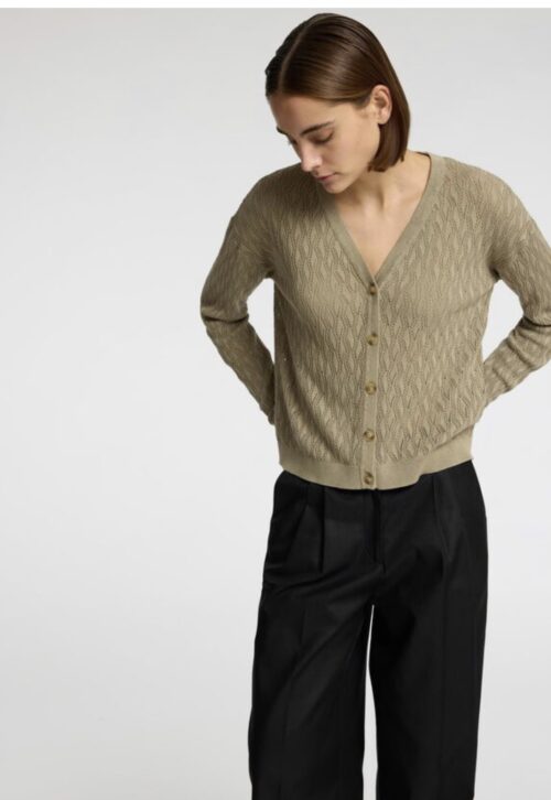 SLFAGNY LS KNIT STRUCTURE CARDIGAN