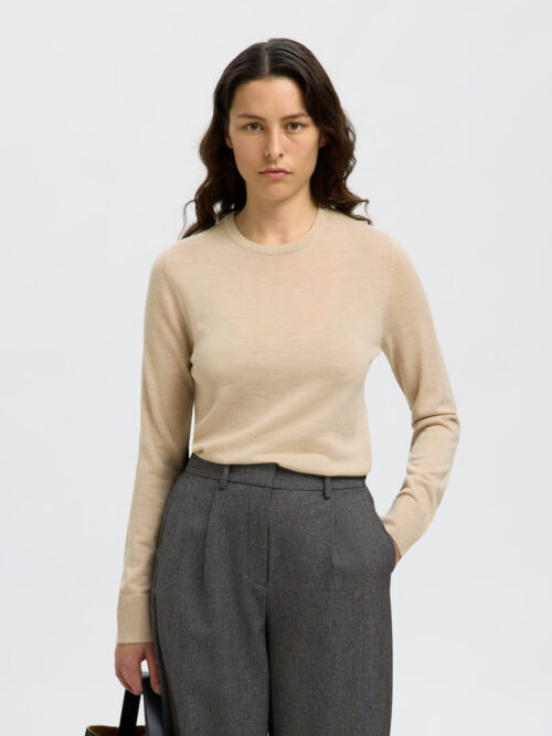 KNIT MERINO O-NECK NOOS