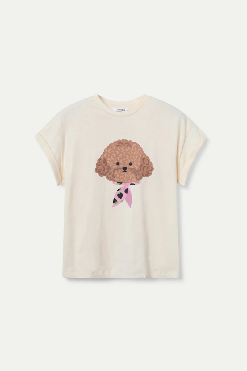 T-SHIRT 100% COTONE STAMPA CANE - immagine 3