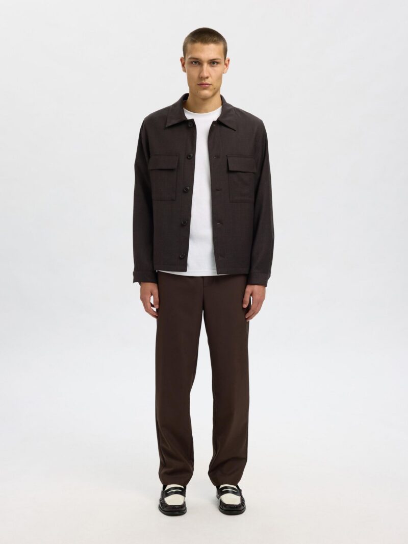 SLH196-STRAIGHT ACE WOOL BLEND PANT - immagine 3
