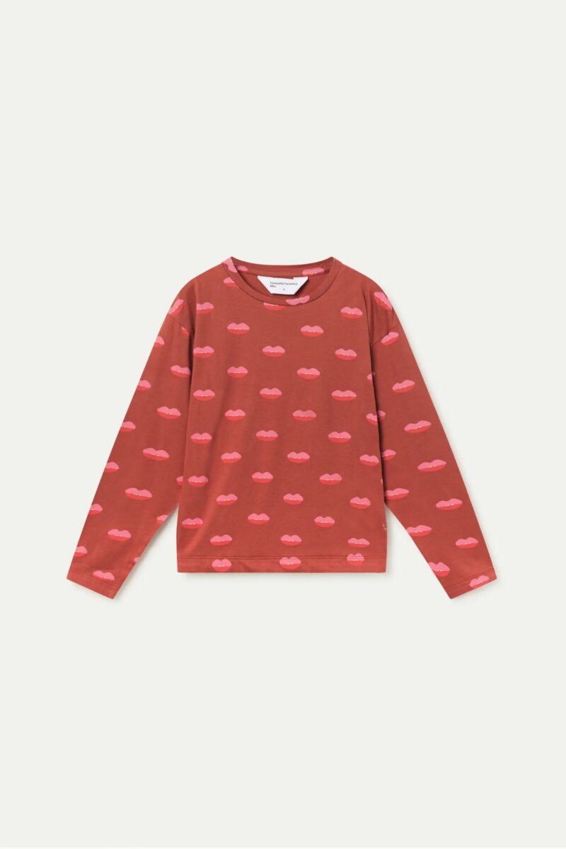 T-SHIRT MAN ICA LUNGA STAMPA LABBRA - immagine 2