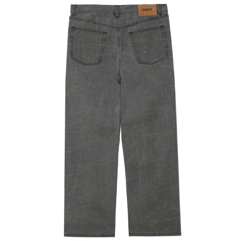 CLASSIC WRINKLE BAGGY DENIM OBEYGAMBA LARGA - immagine 5