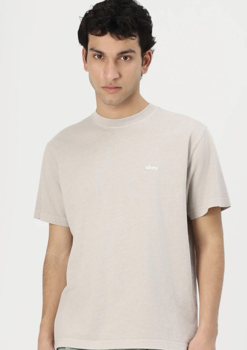 LOWERCASE PIGMENT TEE SSTSHIRT OBEY - immagine 3