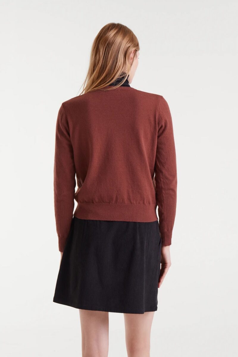 MAGLIONE VISCOSA CUORE RICAMATO - immagine 3