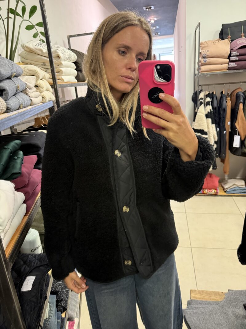 JACKET BLACK TEDDY - immagine 3