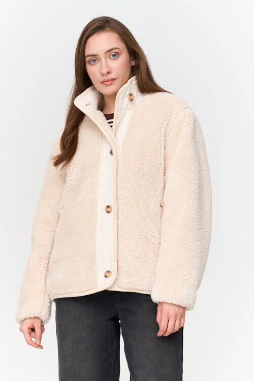 JACKET OFFWHITE TEDDY