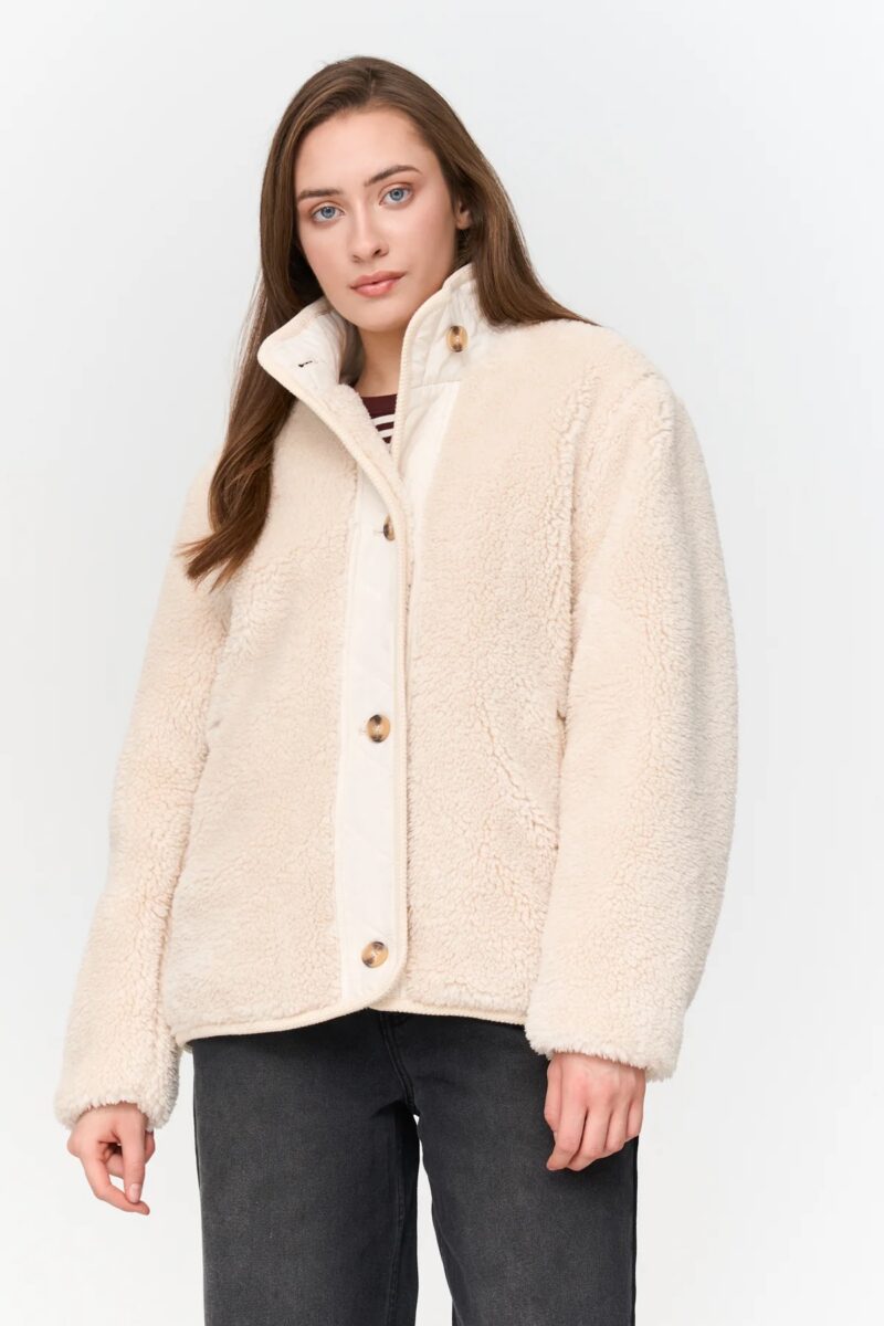 JACKET OFFWHITE TEDDY