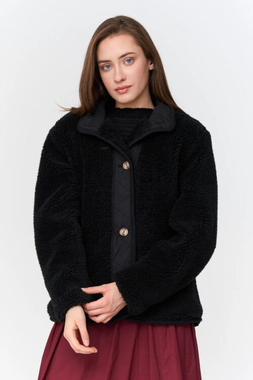 JACKET BLACK TEDDY