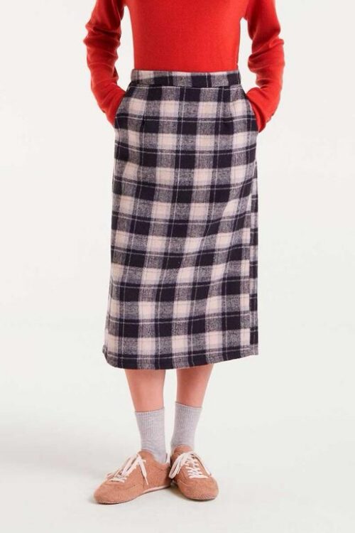 GONNA CON STAMPA BLACK CHECKS