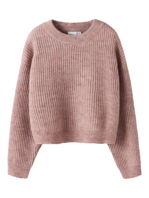 MAGLIONE CORTO BIMBA ROSA MEL