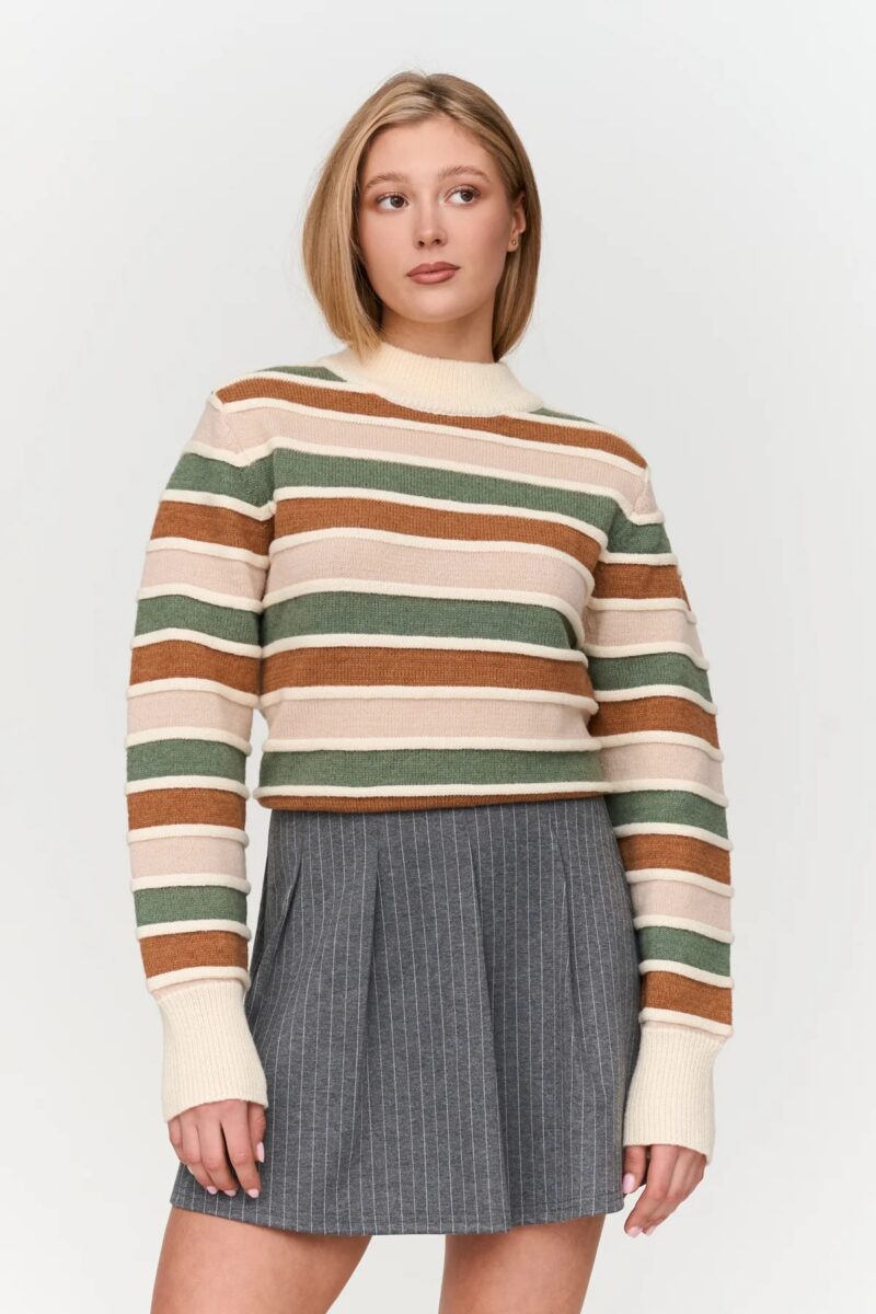 MAGLIONE GIRO RIGHE - immagine 2