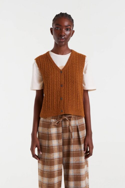 SMANICATO TRECCA IN LANA