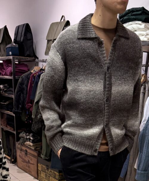 CARDIGAN POLO TIE DYE LANA