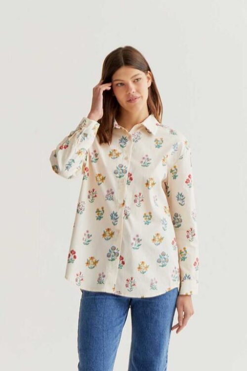 CAMICIA MANICA LUNGA FIORI