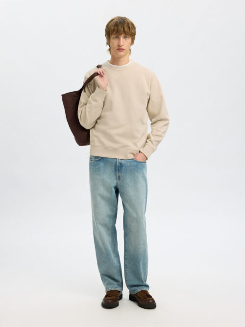 SLHRELAXLUKE LS SWEAT CREW NECK NOOS