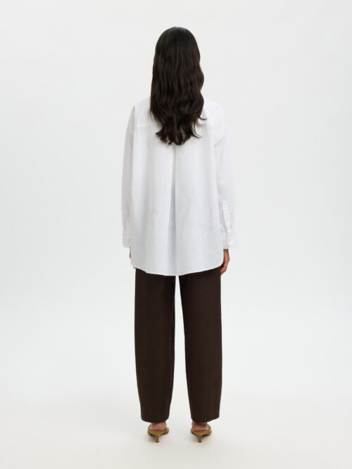 SLFCLEO OVERSIZE LINEN BLEND SHIRT NOOS