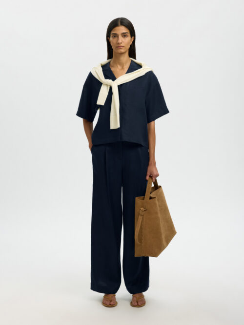 SLFLYRA 2/4 CAMICIA MC LINO A  SCATOLA