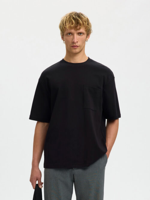 SLHLOOSEOSCAR POCKET SS TEE NOOS