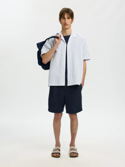 SLHREGULAR ART LINEN SHORTS