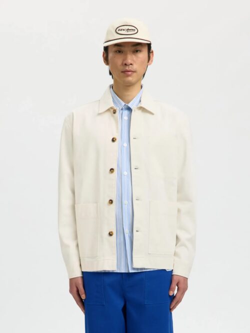 OVERSHIRT SELECTED WHITE DENIM