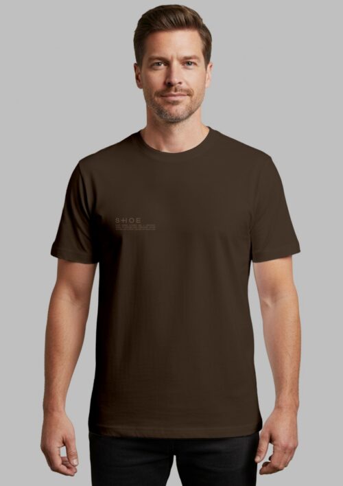 T-SHIRT MARRONE REGULAR FIT SHOE